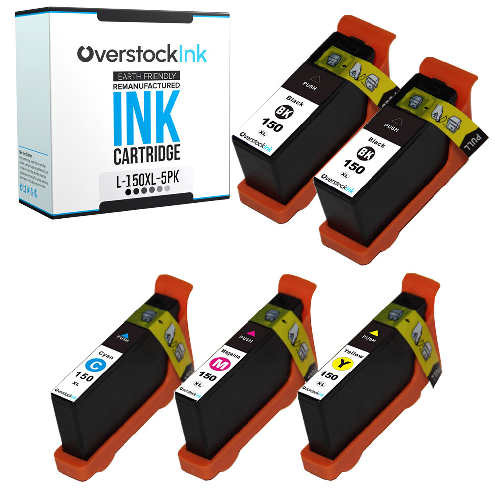5-Pack Compatible OSI 150XL Printer Ink Cartridge for Lexmark Pro715 Pro915 S310