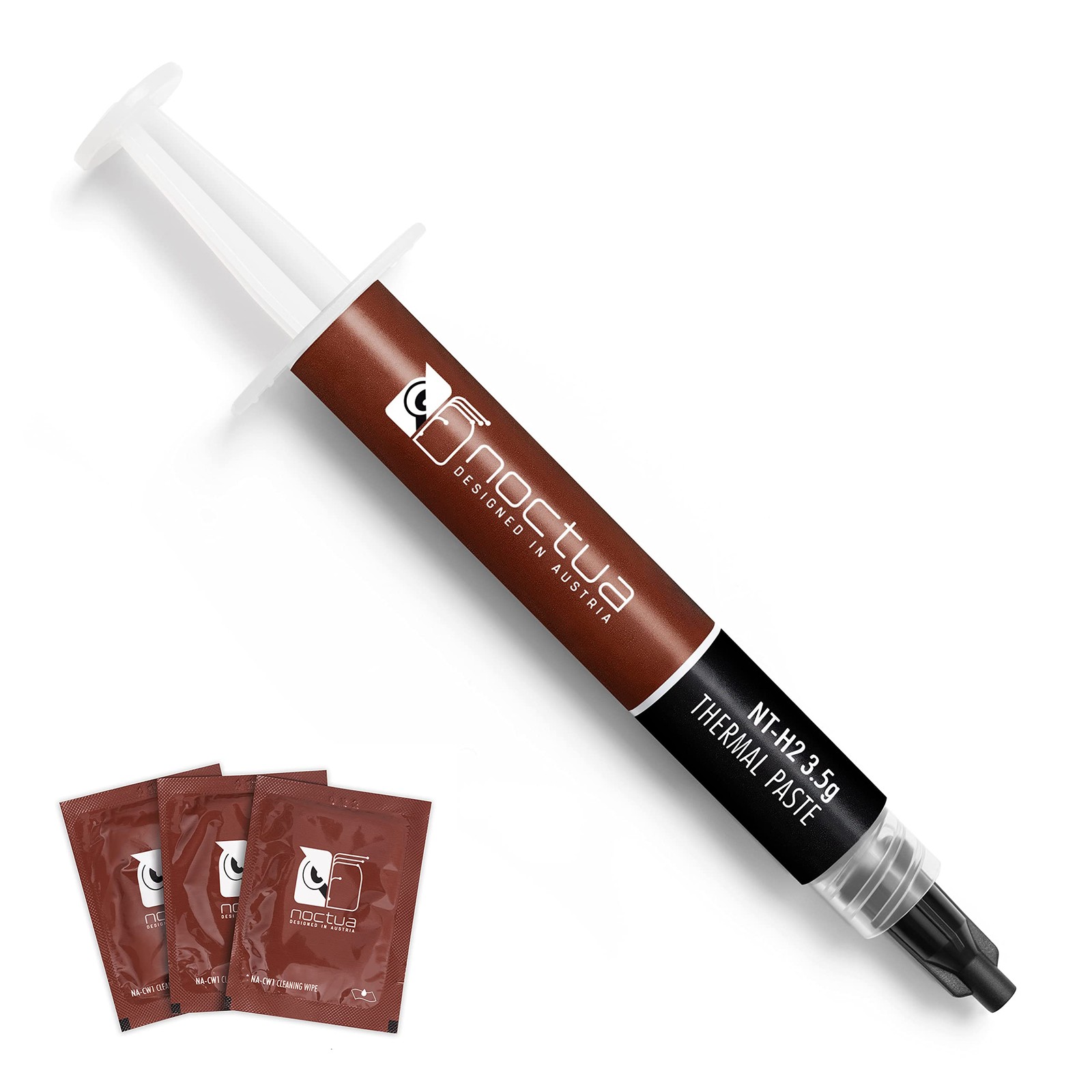 Noctua NT-H2 3.5g, High-Performance Thermal Paste and 3 Cleaning Wipes Grey