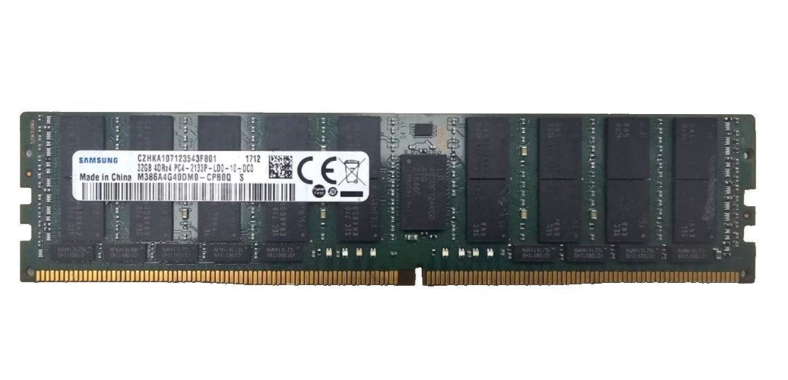 Samsung 32GB LRDIMM DDR4 ECC Load Reduced PC4-2133P Server RAM 4DRx4 2133MHz.
