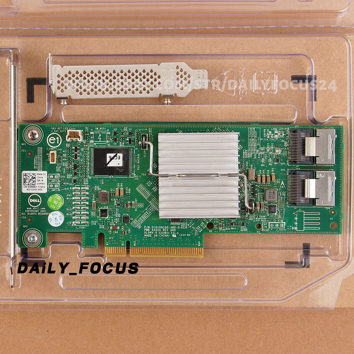 DELL PERC H310 8-Port SAS 6Gbps SAS PCIe 2.0 FW:P20 0HV52W RAID Controller