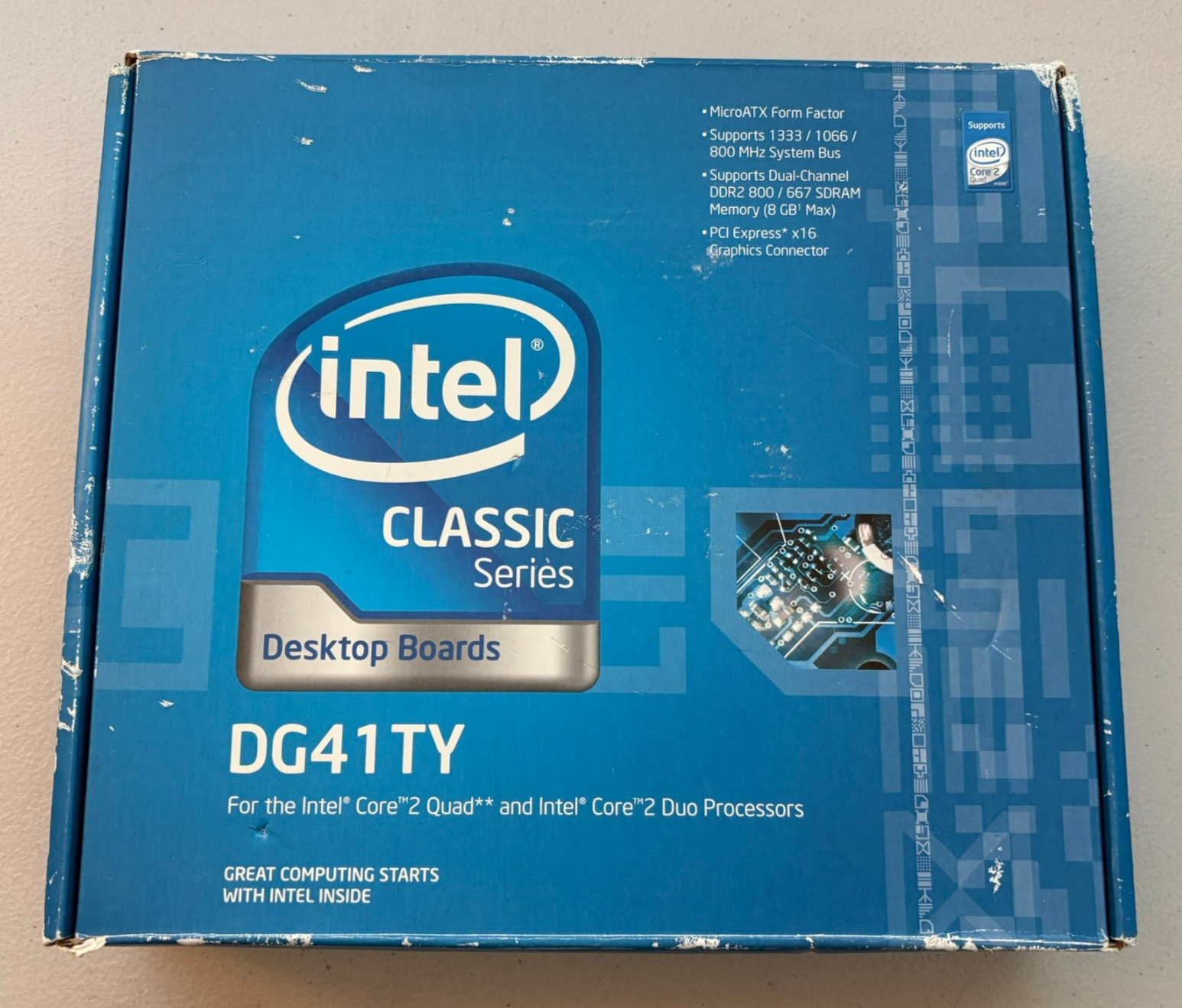 Intel DG41TY, LGA775 Socket (BOXDG41TY) Motherboard Core 2 Duo