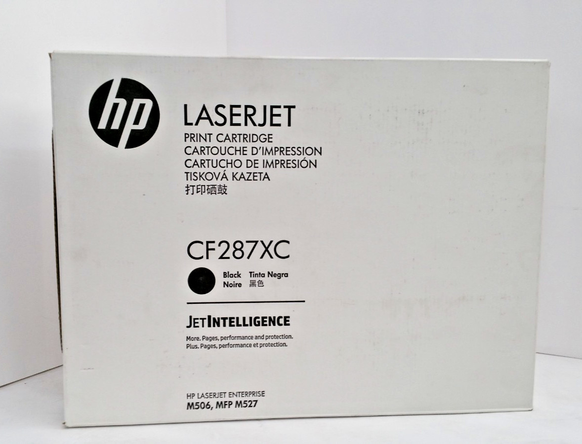 OEM HP CF287XC LaserJet Toner Cartridge - Open Box (never installed)