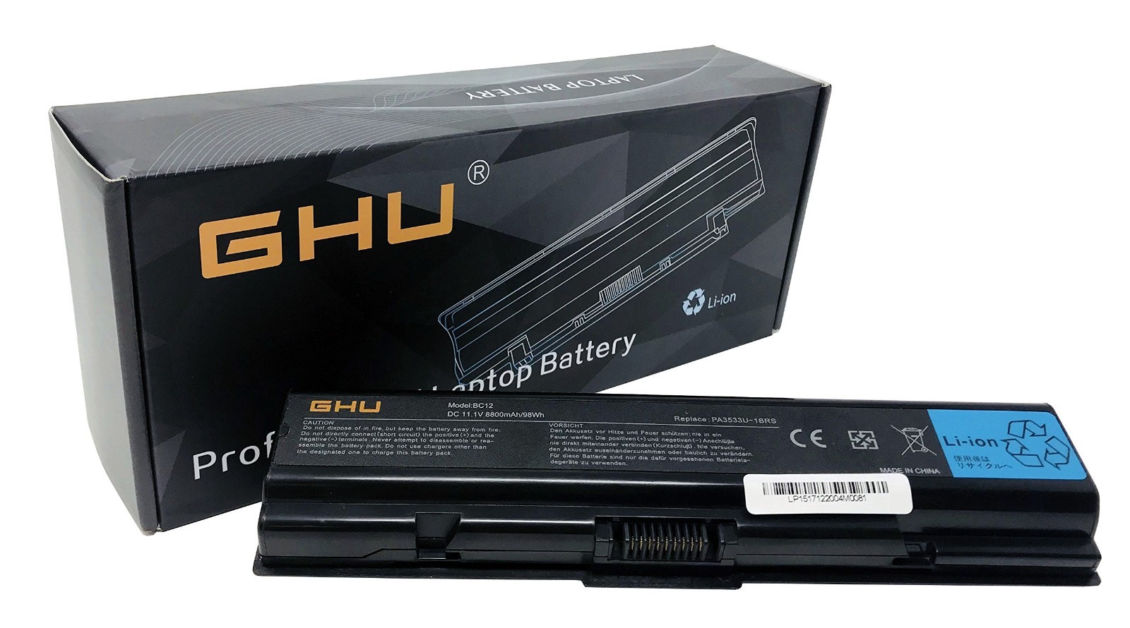 High-Capacity 98Wh 12-Cell Laptop Battery Replacement for Toshiba Satellite A200