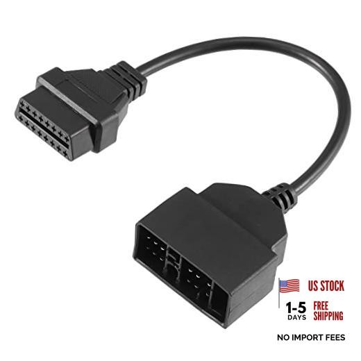OBD1 22-Pin to OBD2 16-Pin Diagnostic Tool Adapter Connector Cable for Toyota