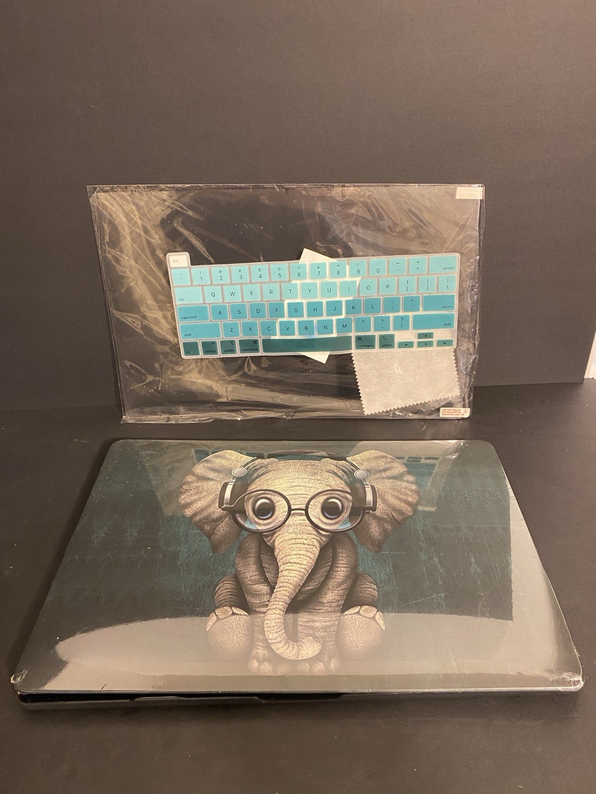Mektron MacBook Pro 16 Case A2141 2019 2020 Cute Elephant Matte Hard Cover Set