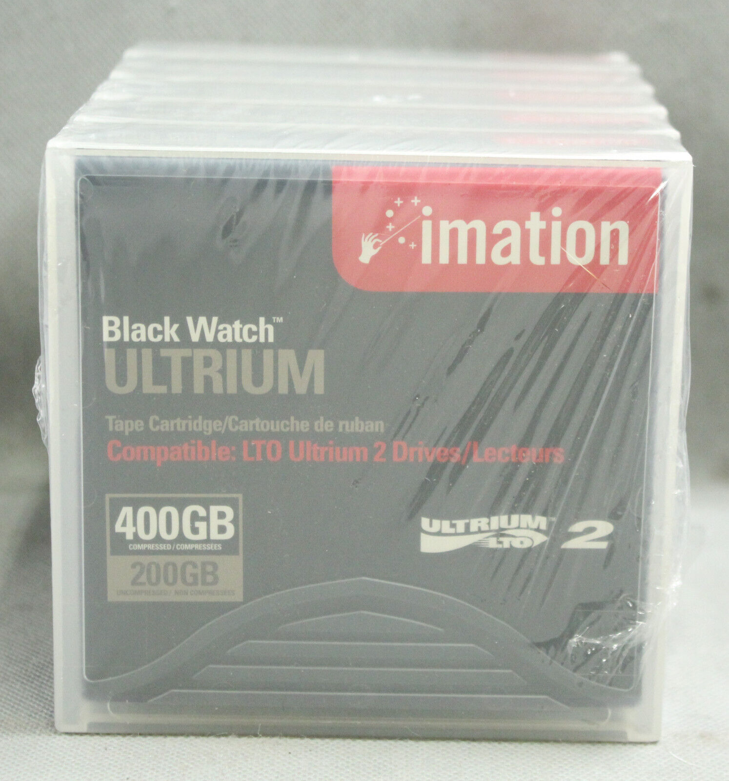 Black Watch Ultrium 2 Data Cartridge 200/400GB, 5er-Pack, New
