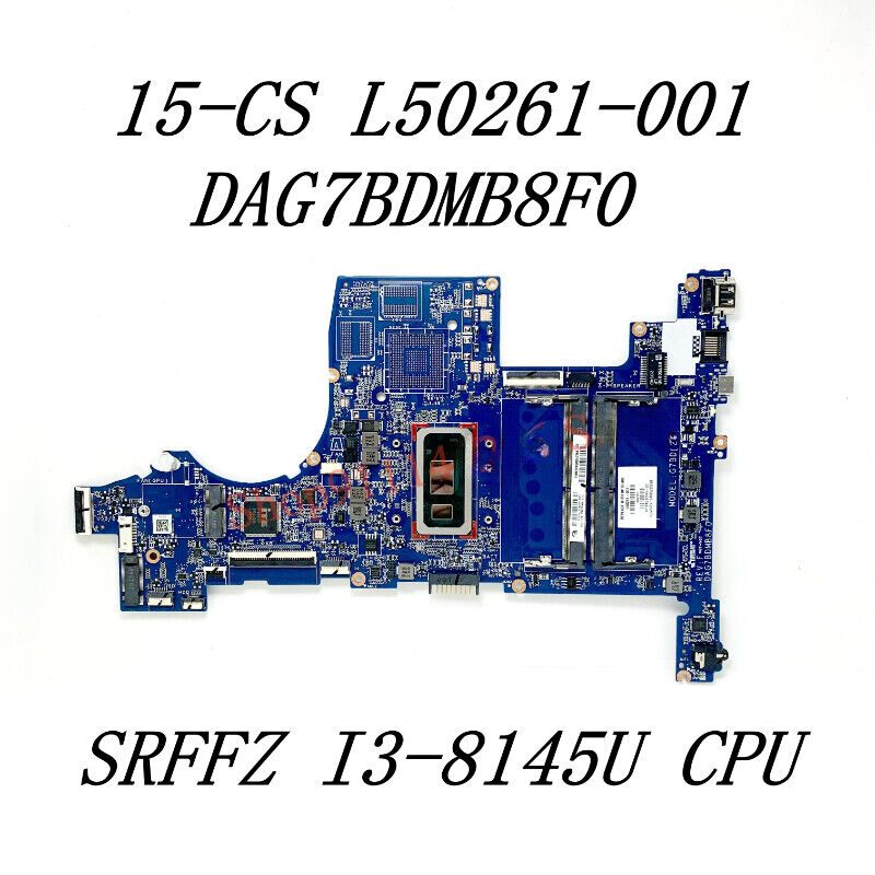 Mainboard L50261-001 With SRFFZ I3-8145U CPU For HP Pavilion 15-CS DAG7BDMB8F0