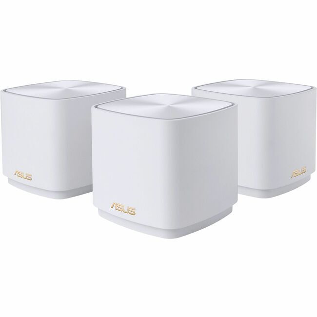 Asus ZenWiFi AX XD4 W-3-PK Wi-Fi 6 IEEE 802.11ax Ethernet Wireless Router White