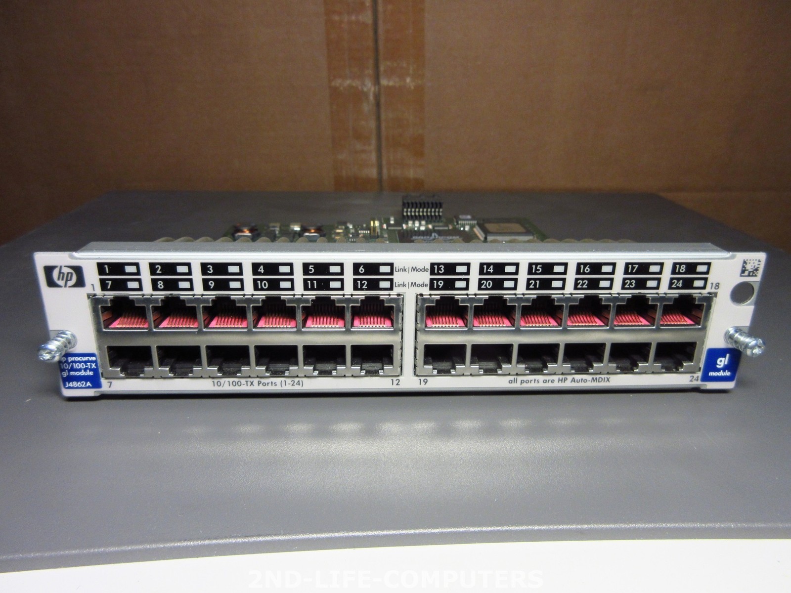 HP J4862B ProCurve 24 port GL Switch 10/100 TX Module FROM 4108gl J4865A