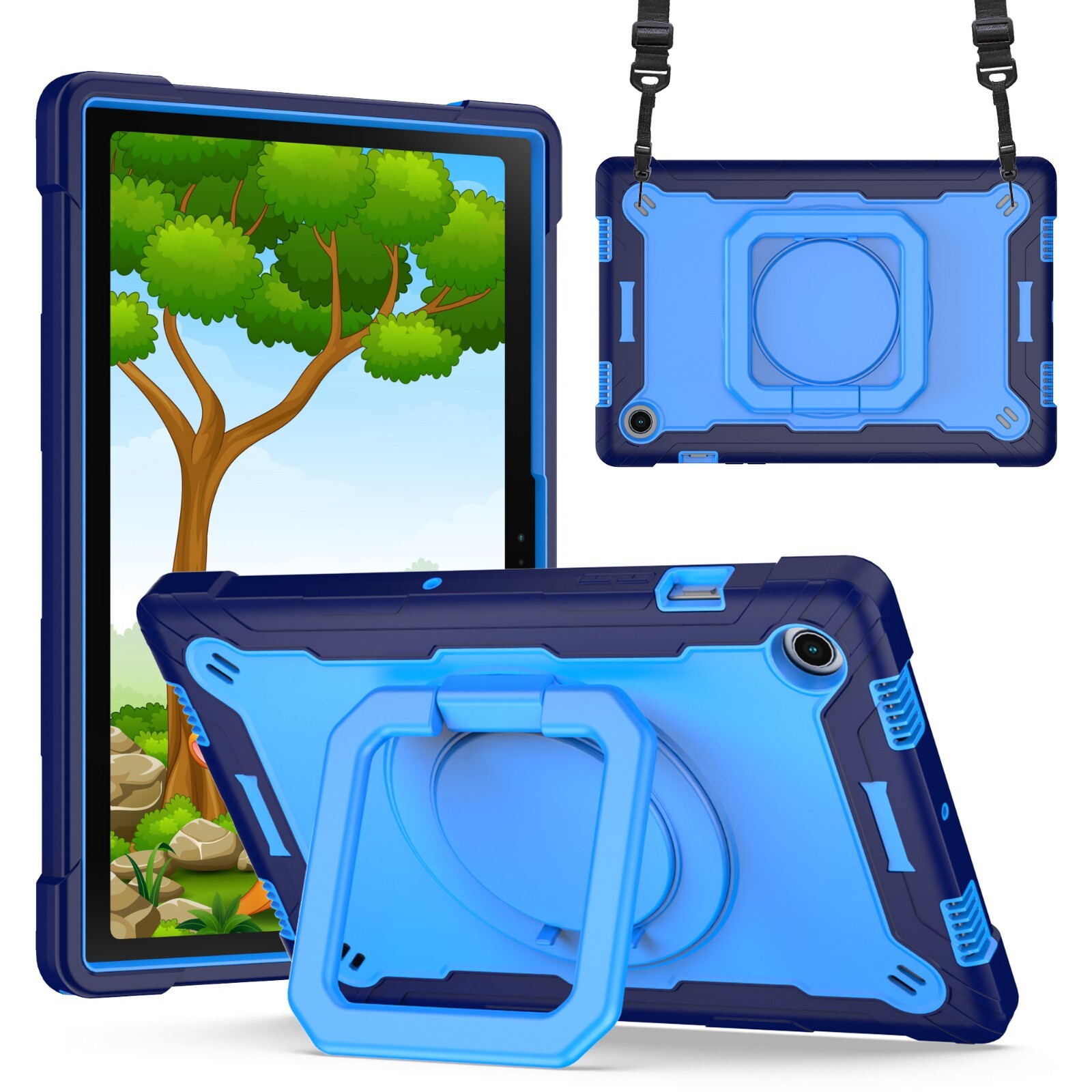 For Samsung Galaxy Tab A9 Plus/Galaxy Tab A9+ 5G Case 11" Shockproof Stand Cover