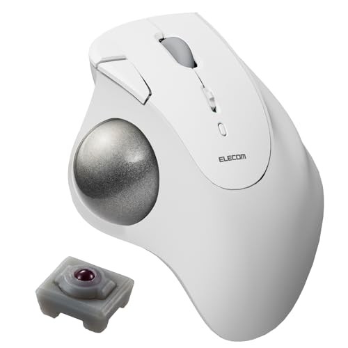 ELECOM Ergonomic Comfort Design Trackball IST Bluetooth 5.3  Smooth Tracking