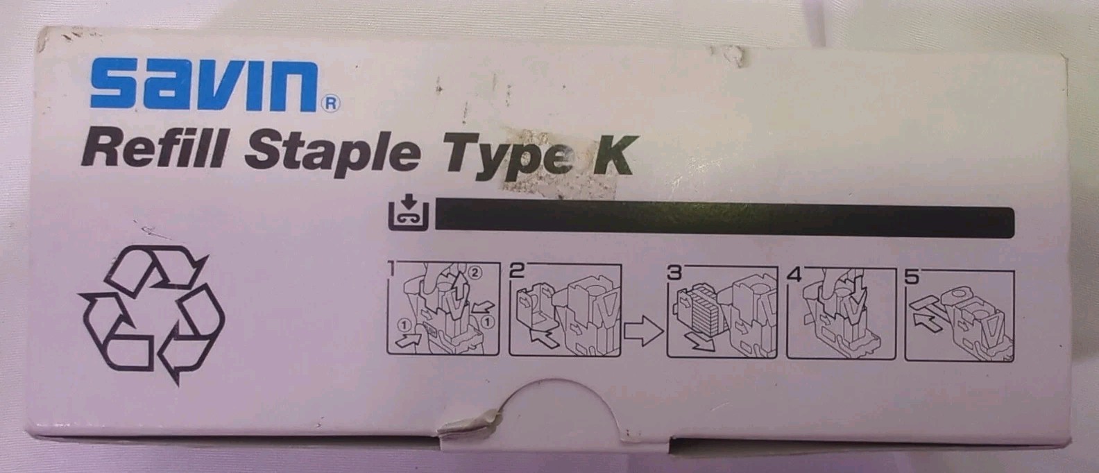 SAVIN ( RICOH ) REFILL STAPLE TYPE K OPEN BOX THREE CARTRIDGES