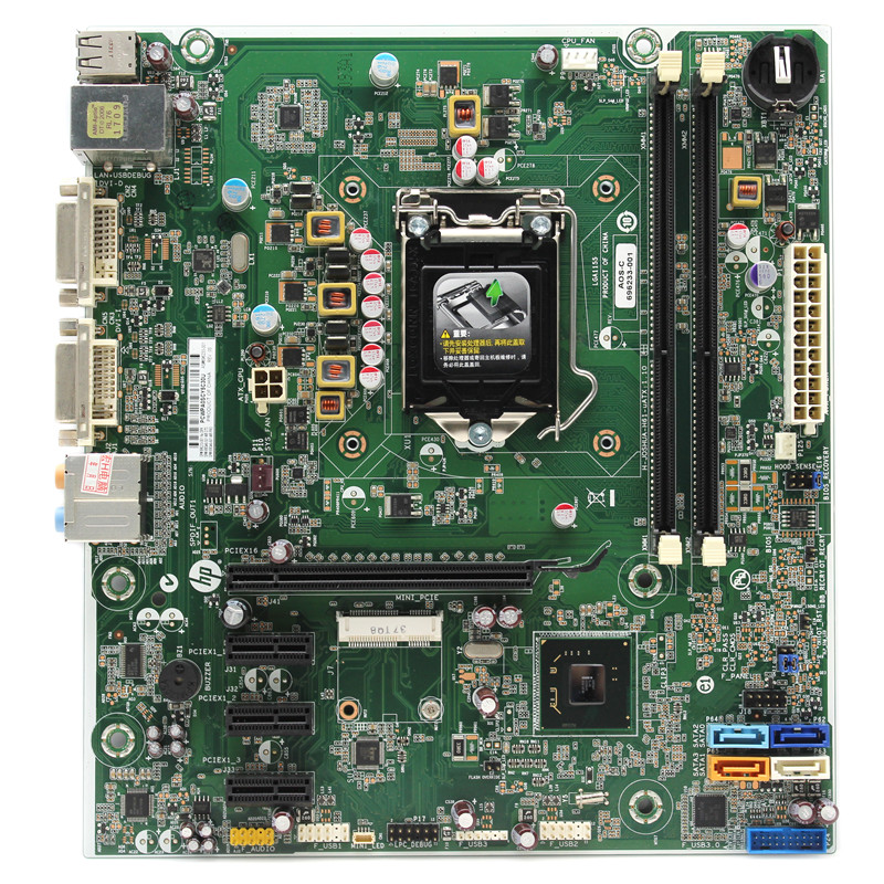 for HP-Joshua-H-JOSHUA-H61-uATX-1-00-Motherboard-696233-001-System-Board-TESTE