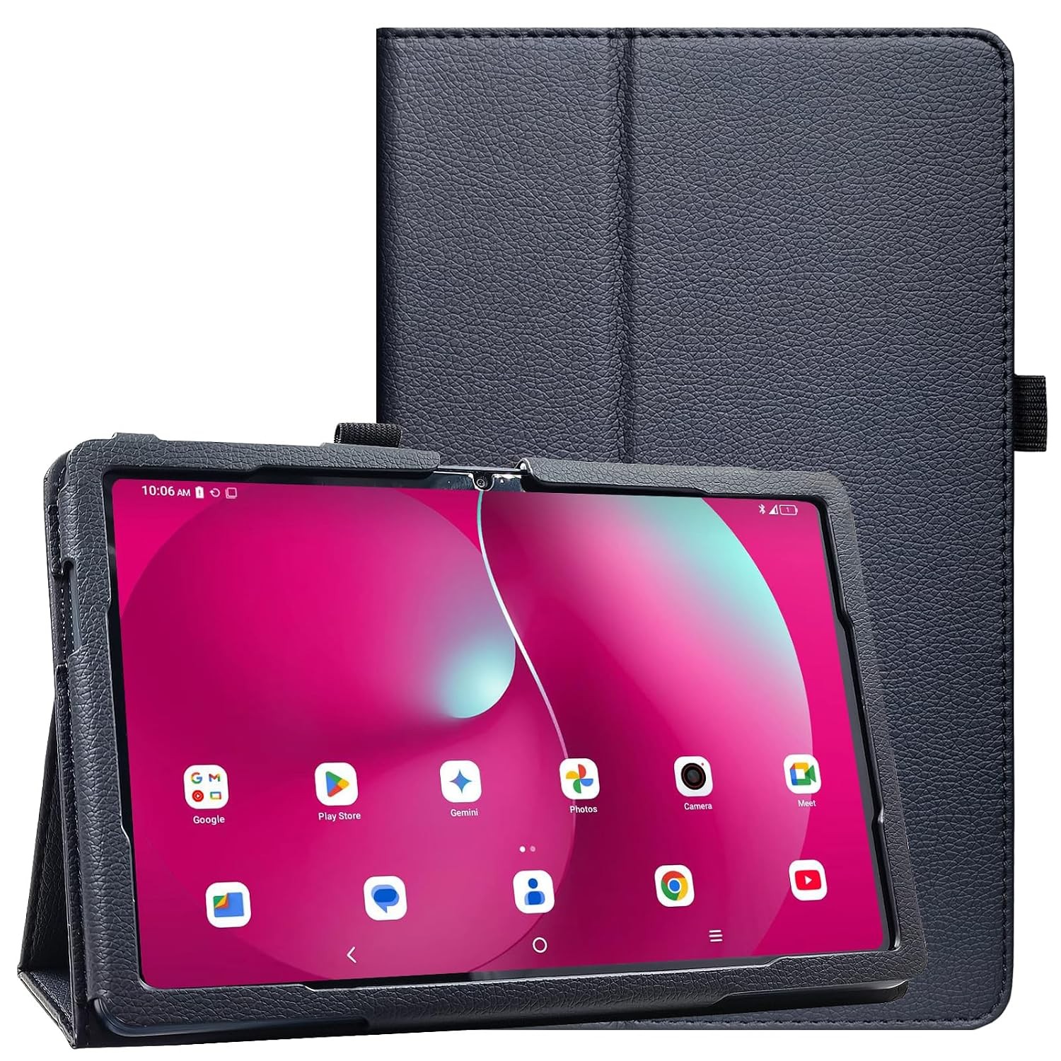 DMLuna Case for T-Mobile Revvl Tab 2 10.1" Black Tablet Phone Case Accessory