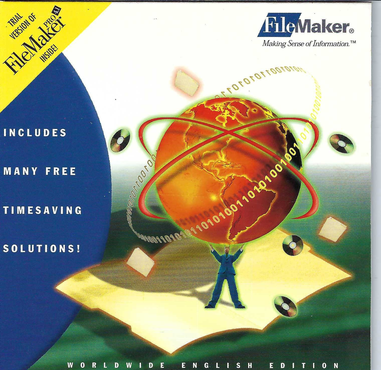 ITHistory SOFTWARE IBM  (1998) FILEMAKER PRO 4.1 Trial CD OF
