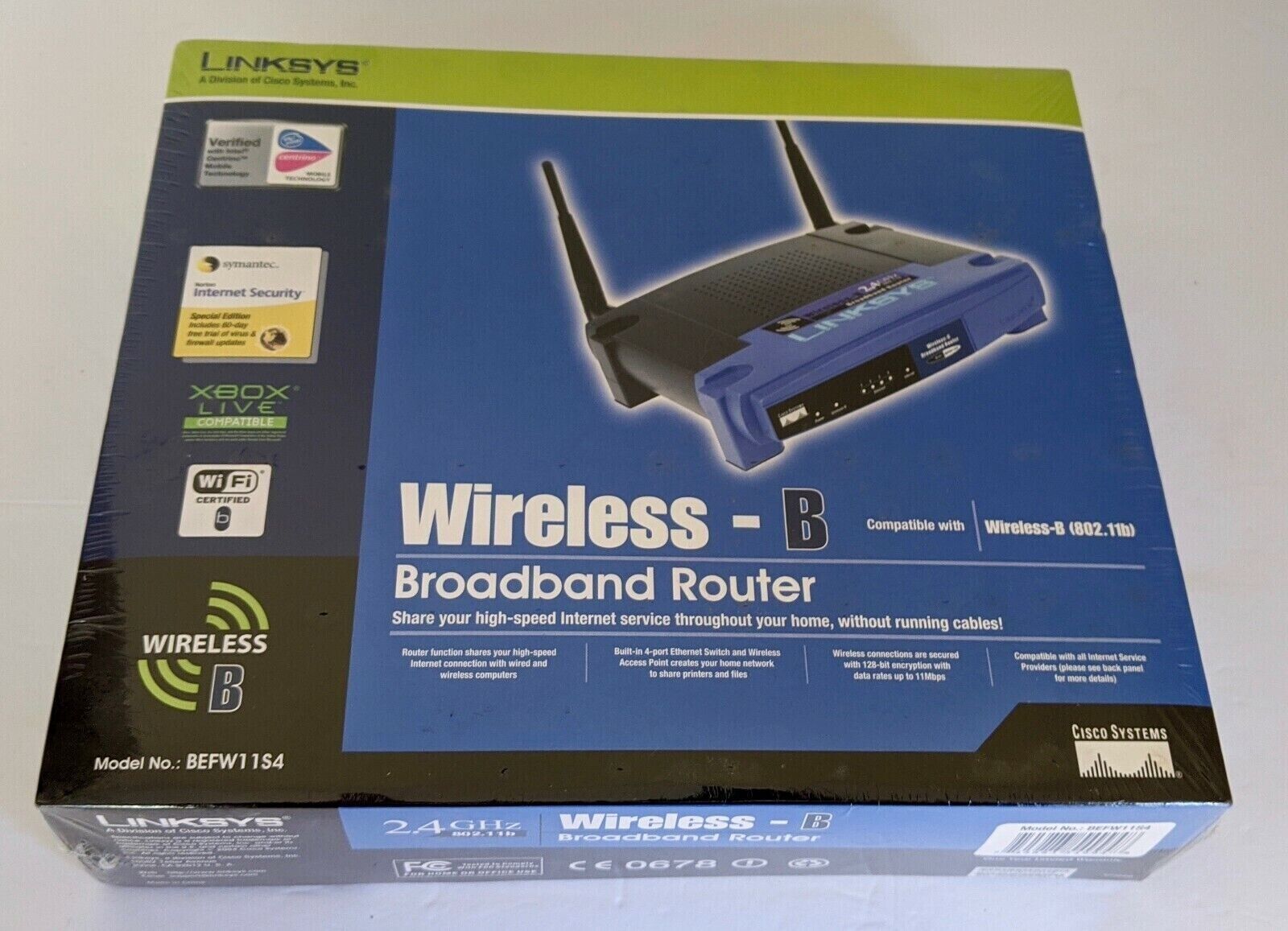 Linksys BEFW11S4 4-Port Wireless-B  Broadband Router