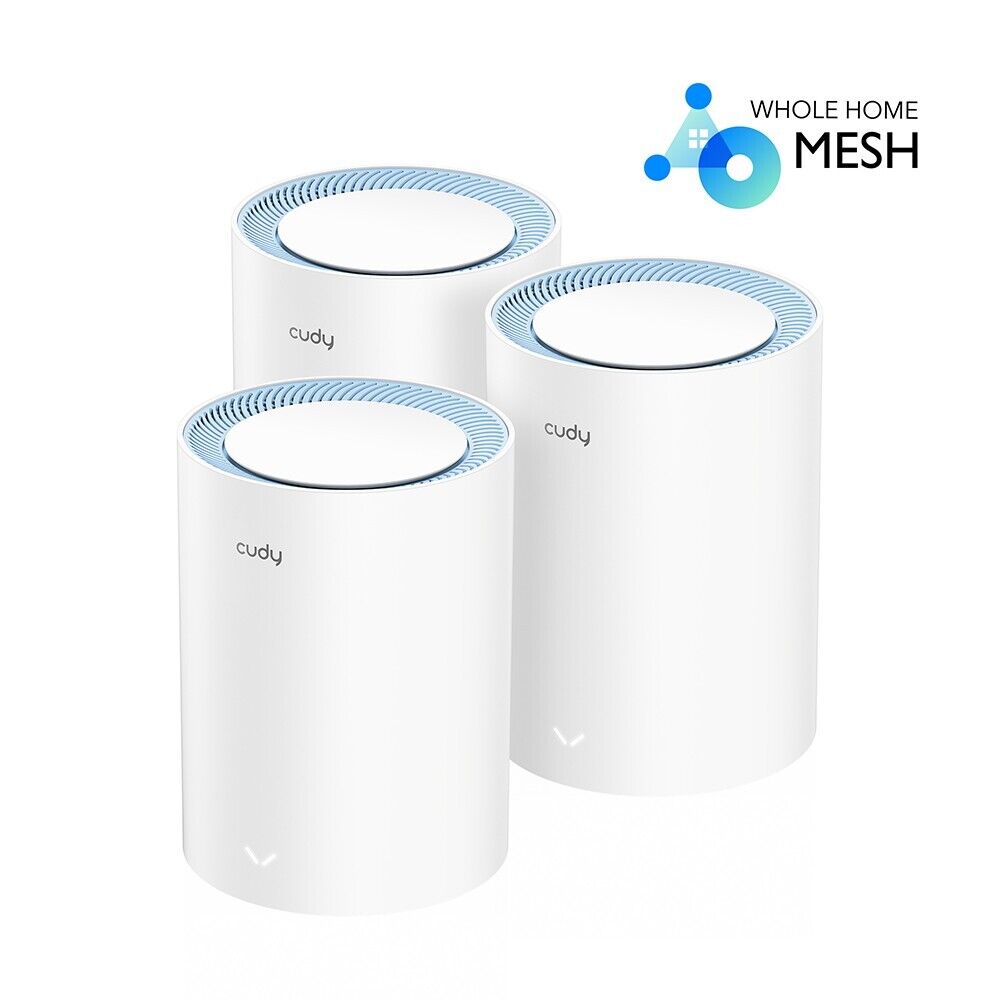 Cudy M1200 3-Pack | AC1200 Wireless Dual Band Whole Home Mesh Wi-Fi System