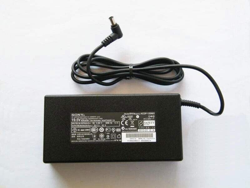 Genuine Sony LED TV AC Adapter Charger 19.5V 6.2A 120W Power Supply ACDP-120N02