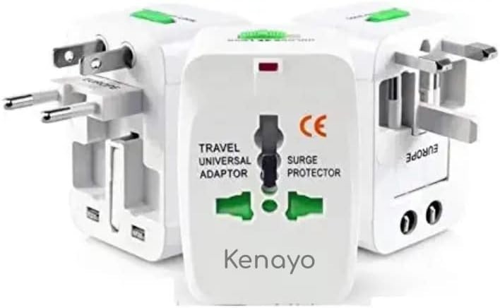 International Travel Plug Converter - White Universal Adapter for Global Use