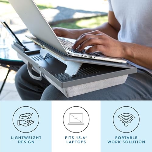 LAPGEAR Ergo Pro Lap Desk with 20 Adjustable Angles, Mouse -  Style No. 49405