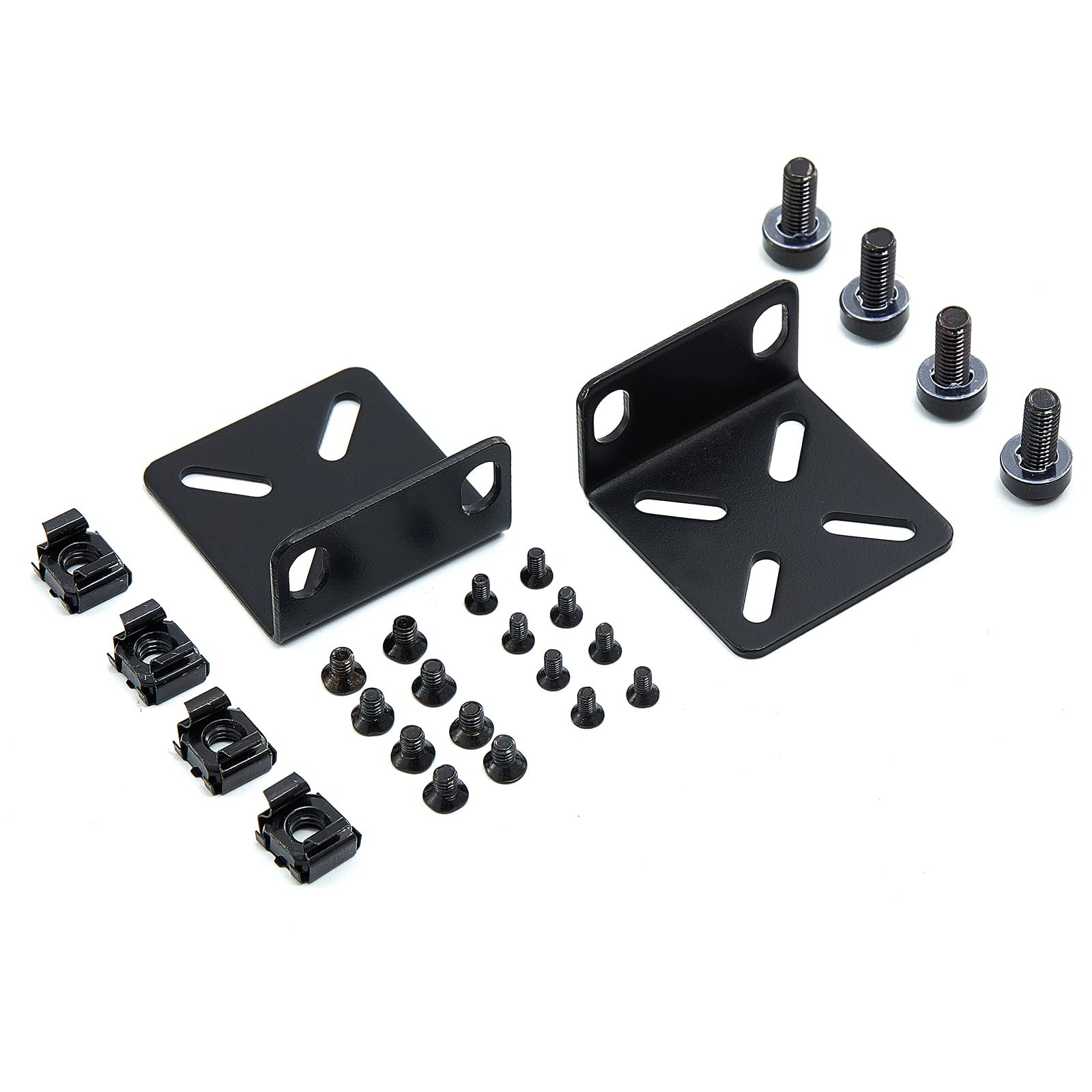 Rack Mount Kit Universal 1U Rack Ears Adjustable Hole Distance