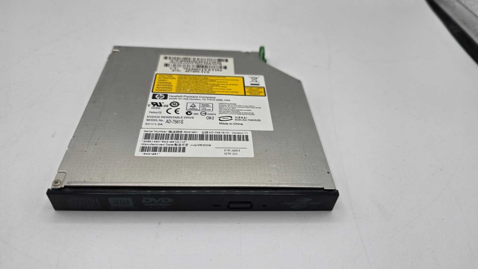 OEM SATA Slim DVD RW R+ Writer Multi Recorder AD-7561S Apart1