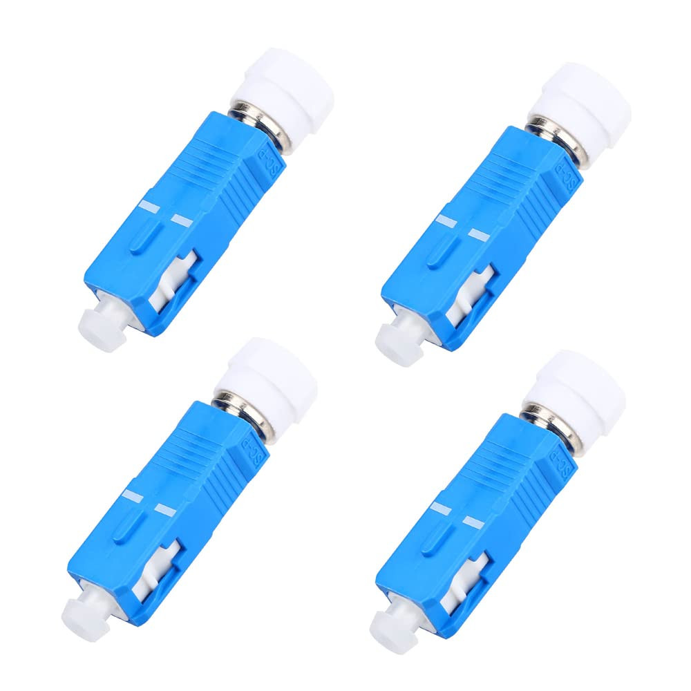 4 Pack Fiber Optic Adapter Single Mode SC/UPC Male to FC/UPC Female 9/125Um
