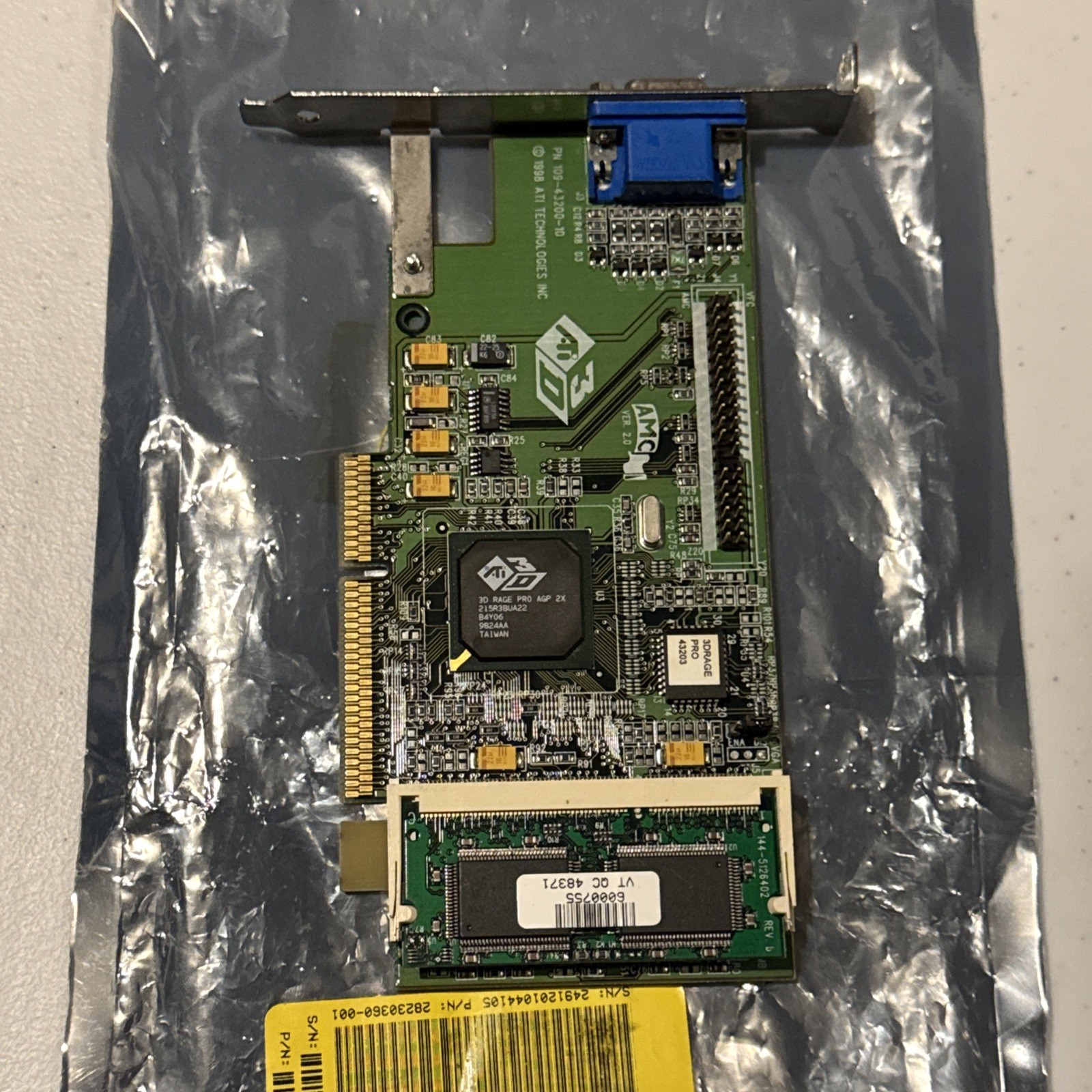 ATI Technologies 109-43200-10 Video Card AGP 2X