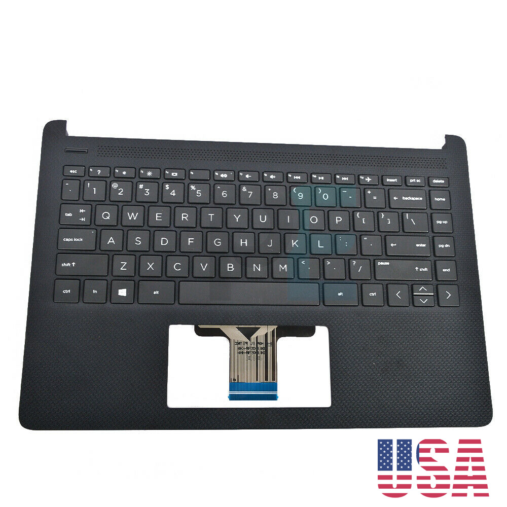 for HP 14-DQ 14-FQ 14-DQ1059WM Palmrest Keyboard M03796-001 L61504-001
