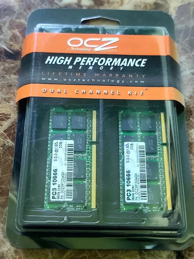 NEW NOS OCZ Technology 1GB (2x1GB) OCZ3M13332GK PC3-10666 DDR3 Desktop Ram