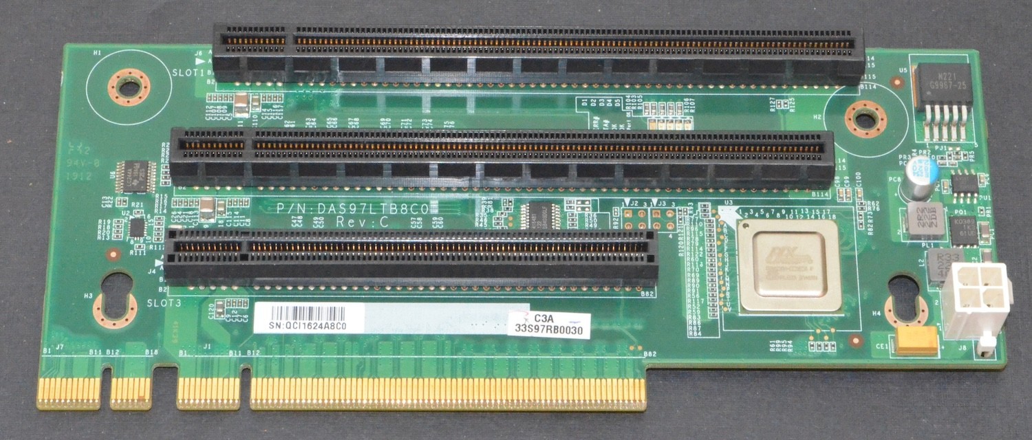 Cisco DAS97LTB8C0, Rev. C, 1/2/3 PCI-e Riser Board *Used*