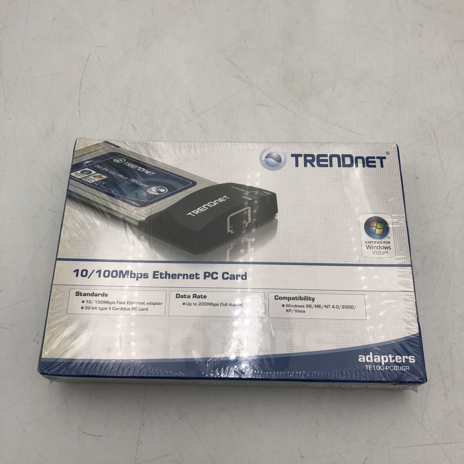 NOS TRENDnet 10/100 Fast Ethernet PC Card READ