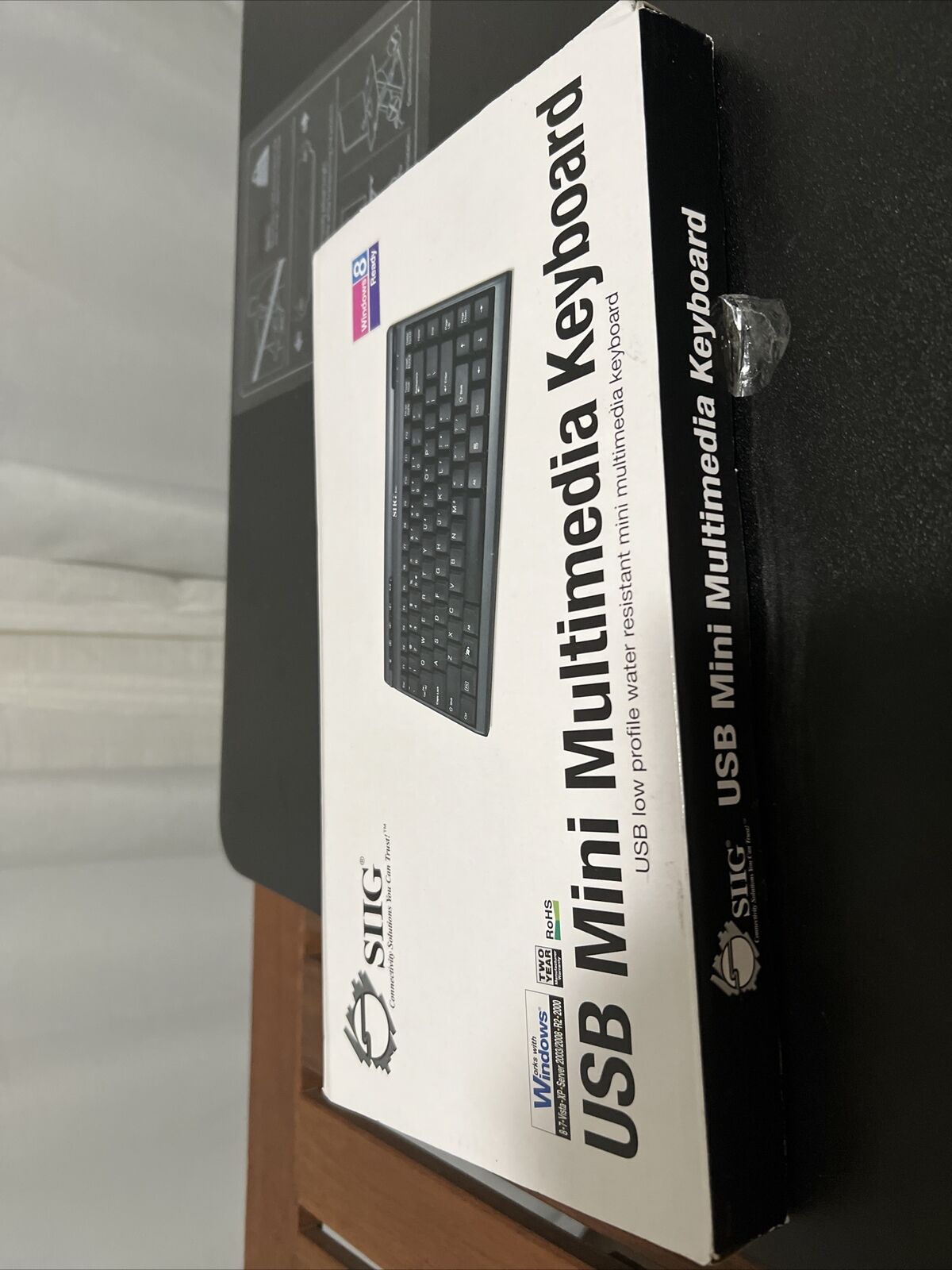 New SIIG JK-US0312-S1 USB Mini Multimedia Keyboard