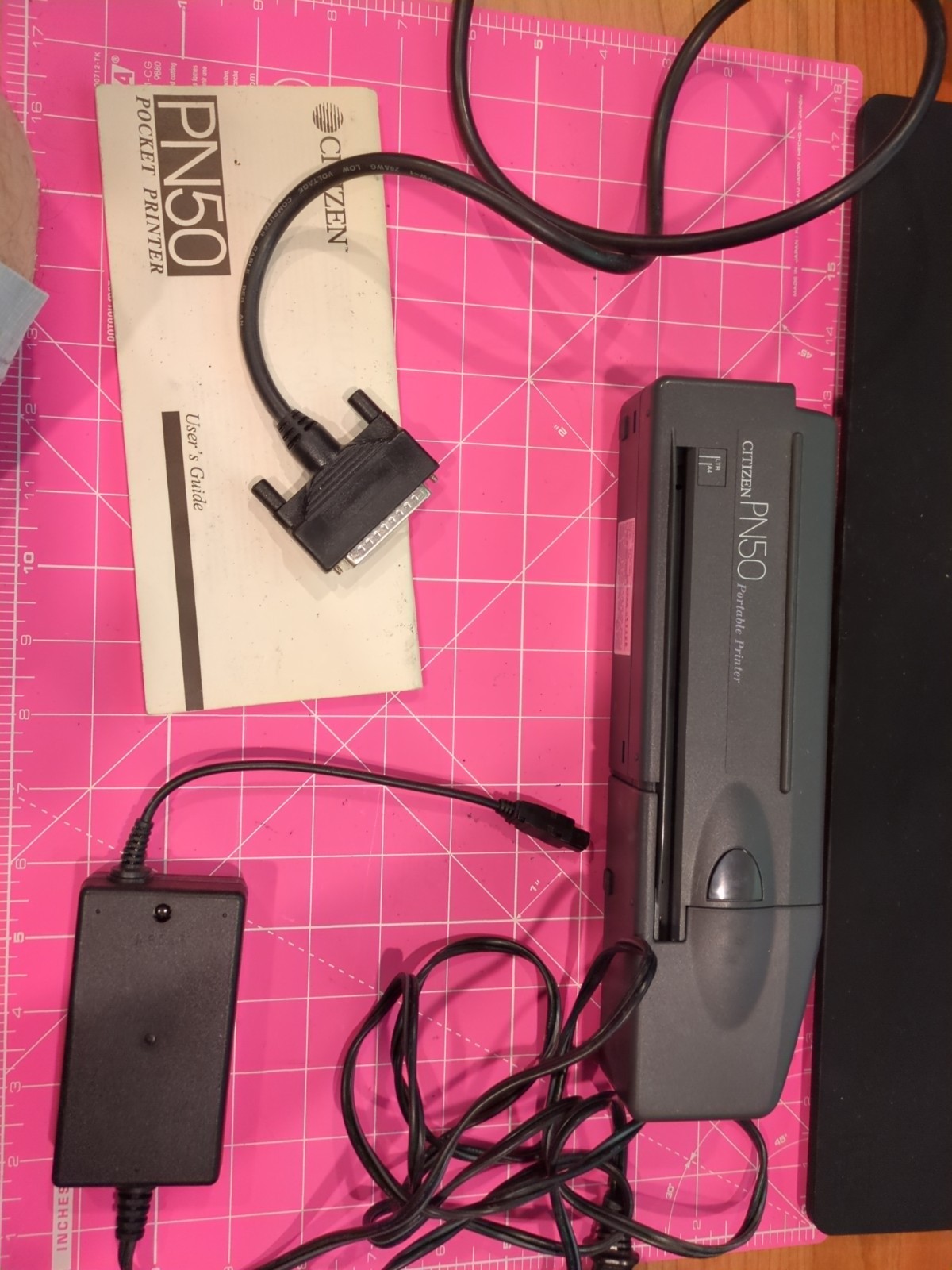 Vintage Citizen PN50 Pocket Sized Portable Printer W/ Dongle Untested