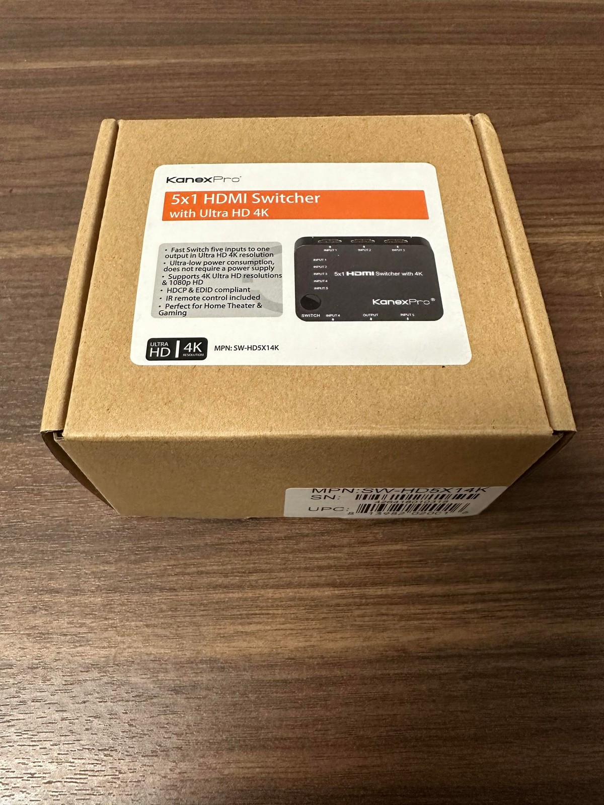 Kanex Pro SW-HD5X14K 5 x 1 HDMI Switcher with 4K Very Good