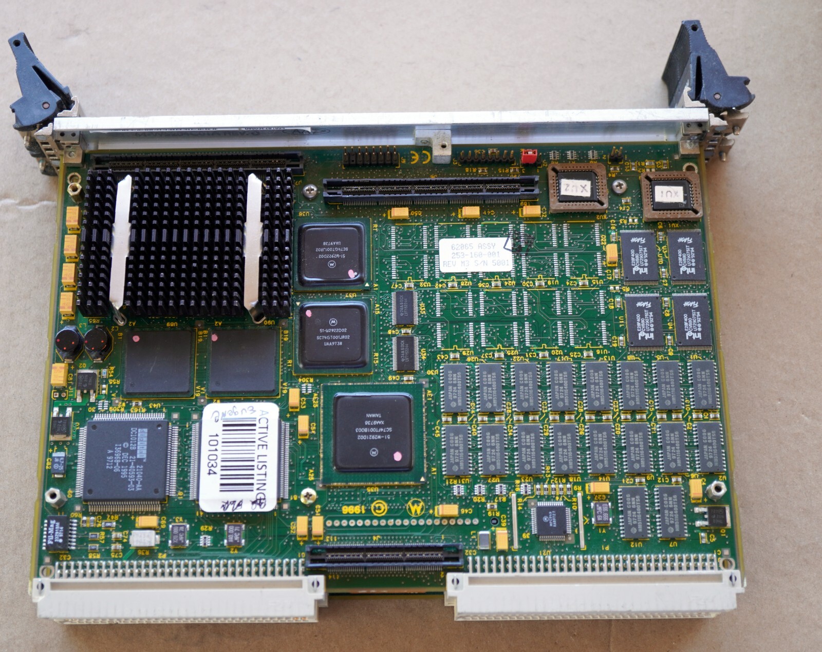 MOTOROLA MVME3604-5 VME CPU/Pci Card Reader &PM604 Dual Processor Board