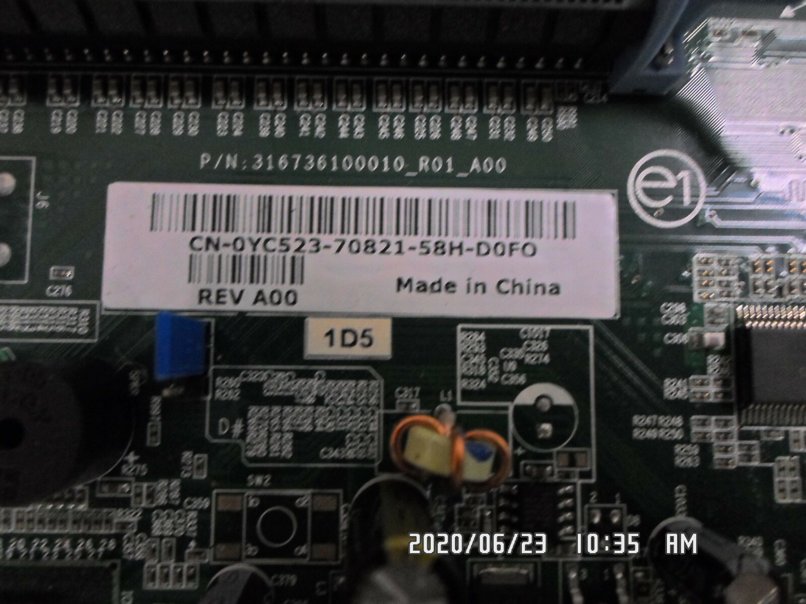 DELL 0YC523 DIMENSION 9100 MB W/ INTEL SL88T 2.86GHz CPU