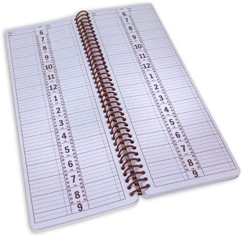 Appointment Book 5 x 13.5 2 Column Daily Planner Undated Portage Notebooks Large