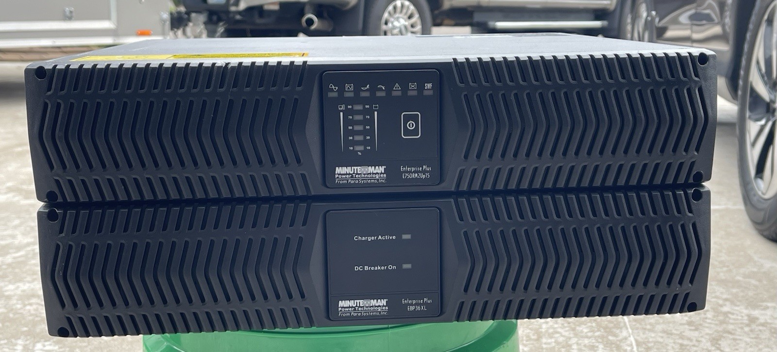 Minuteman E750RM2Up15 Plus EBP36XL Battery Backup And Extended Battery Pack