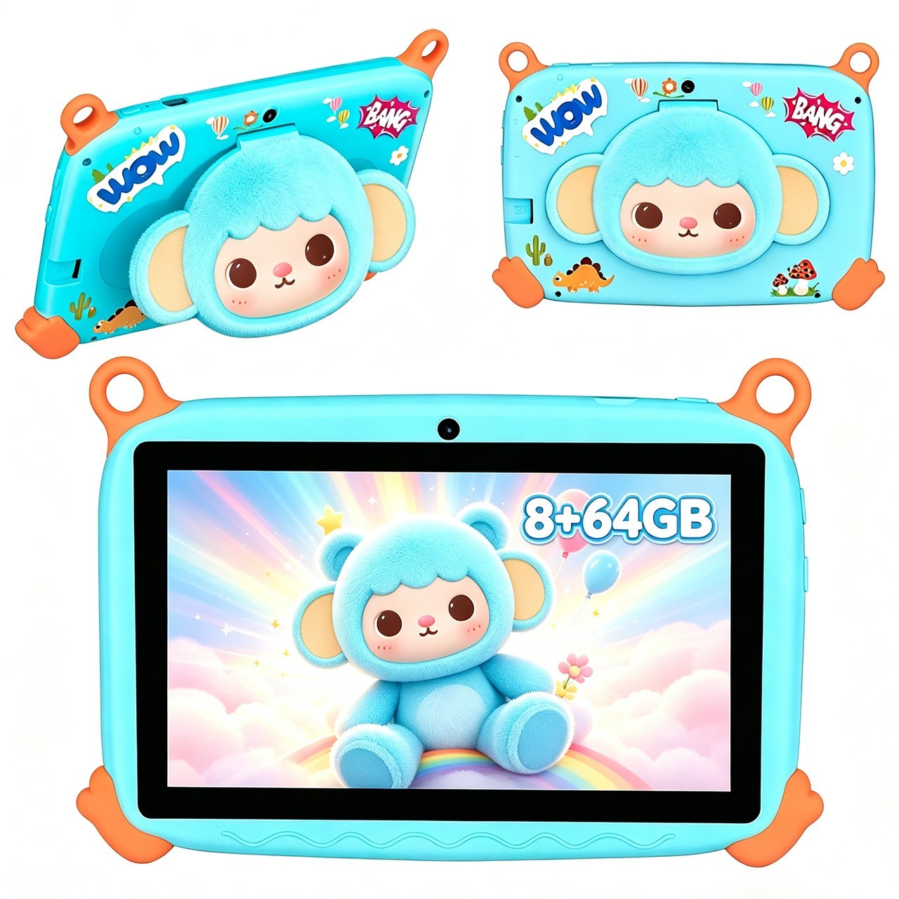7 Inch Kids Tablet Android 13 Octa-Core 8GB ROM+64GB RAM 6800mAh Christmas Gifts