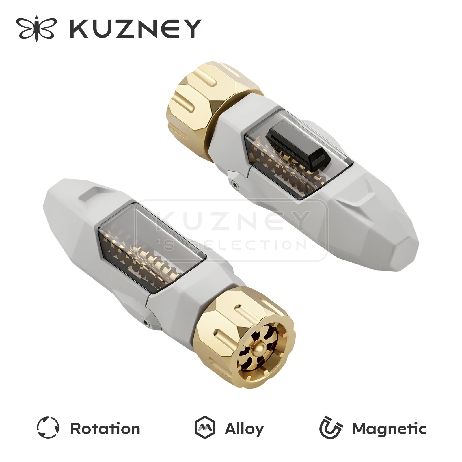 KeysMe Mars-03 Twin Turbine Rocket Alloy Double Bearing Mechanics Model 2 Piece
