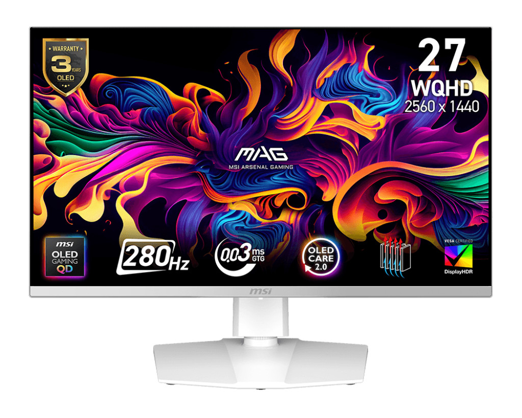 MSI 27" MAG 272QPW QD-OLED X28 (WQHD) GAMING MONITOR