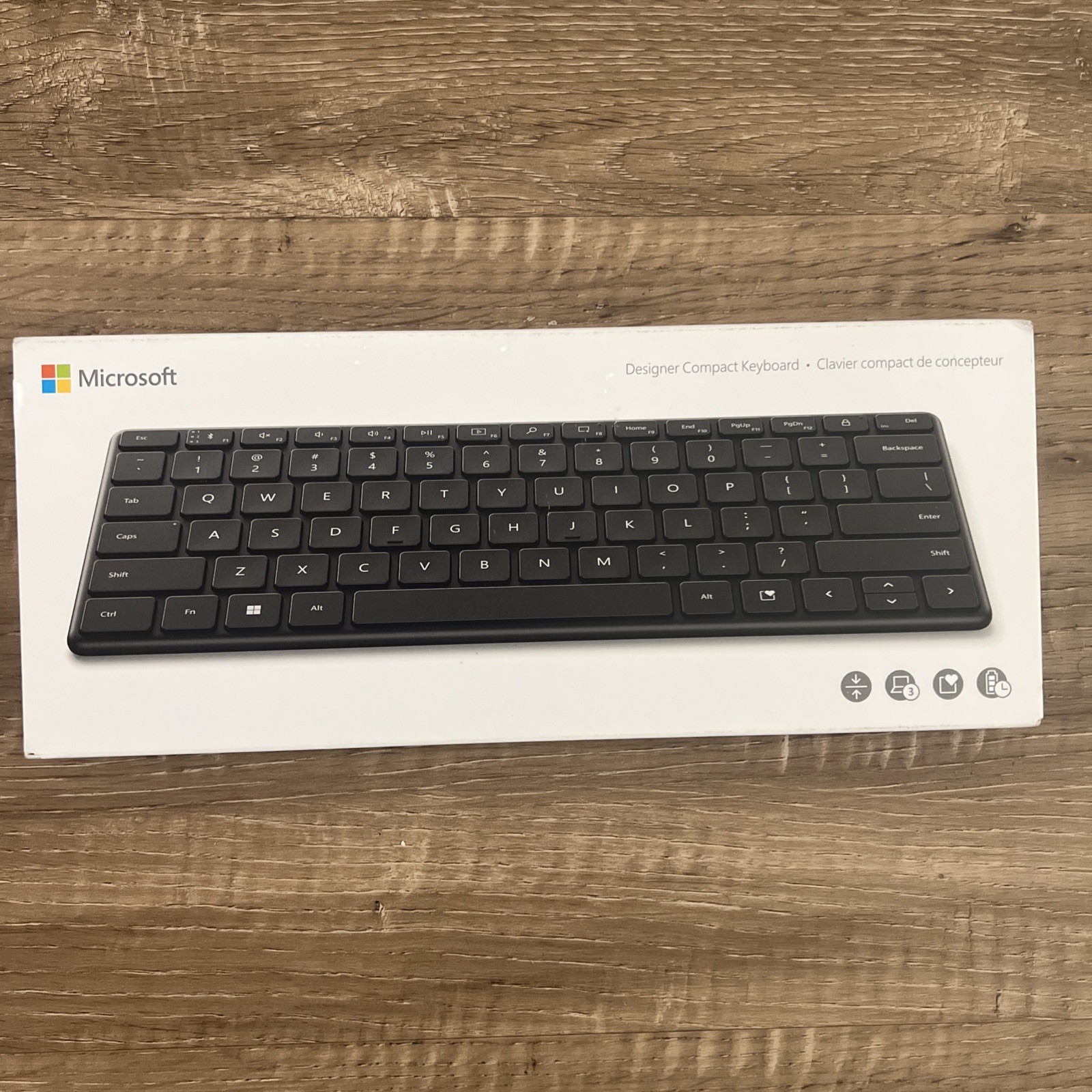 Microsoft Designer Compact Keyboard 21Y-00001 Matte Black Bluetooth Wireless