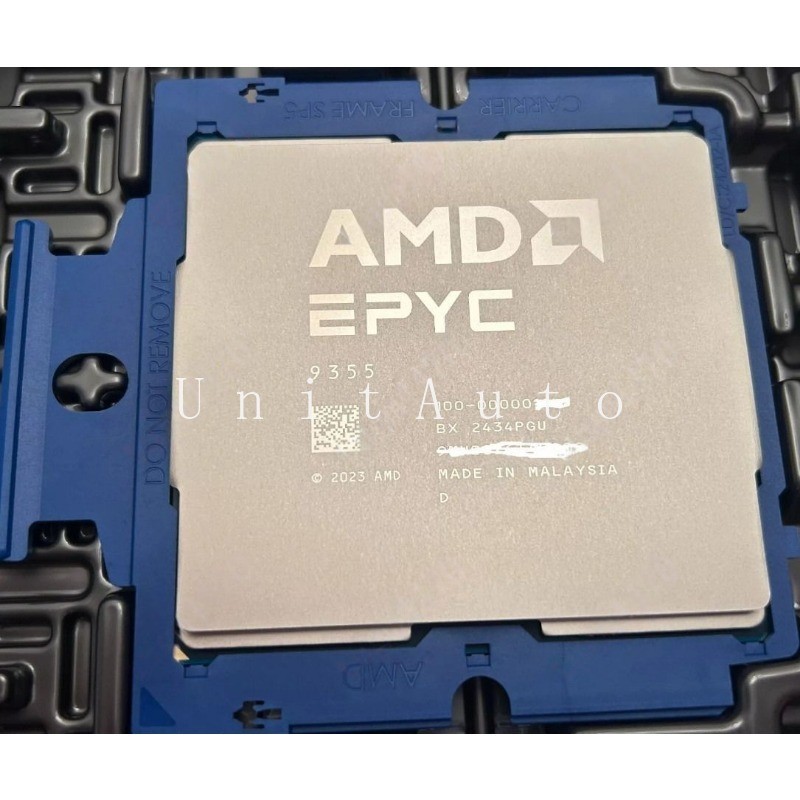 1PCS New AMD EPYC 9355 CPU Processor 32 Core 3.55GHz TURIN SP5 ZEN5 100-0000011