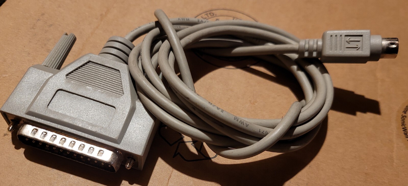 Generic Apple Macintosh 590-0556-A Serial Printer Cable 6 ft Mini Din 8 to DB25