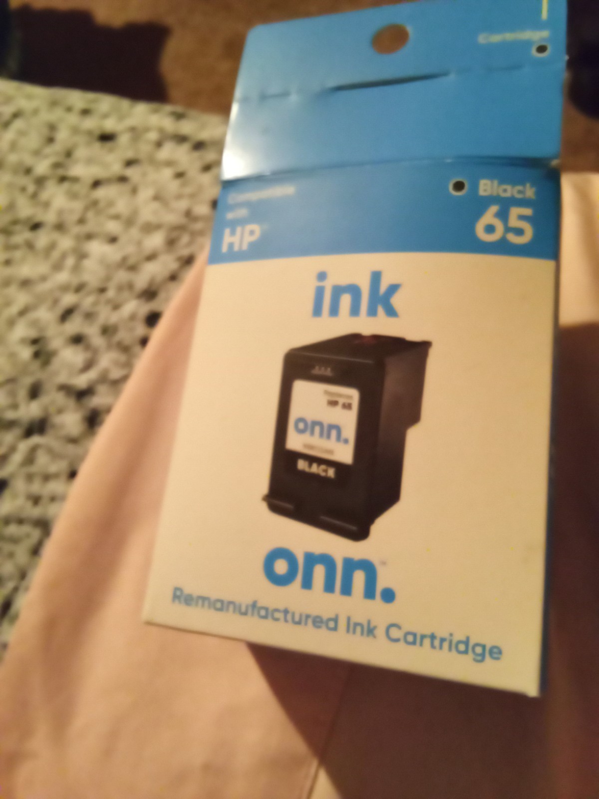 onn. Ink Cartridge Black HP 65 for HP AMP DeskJet Printers