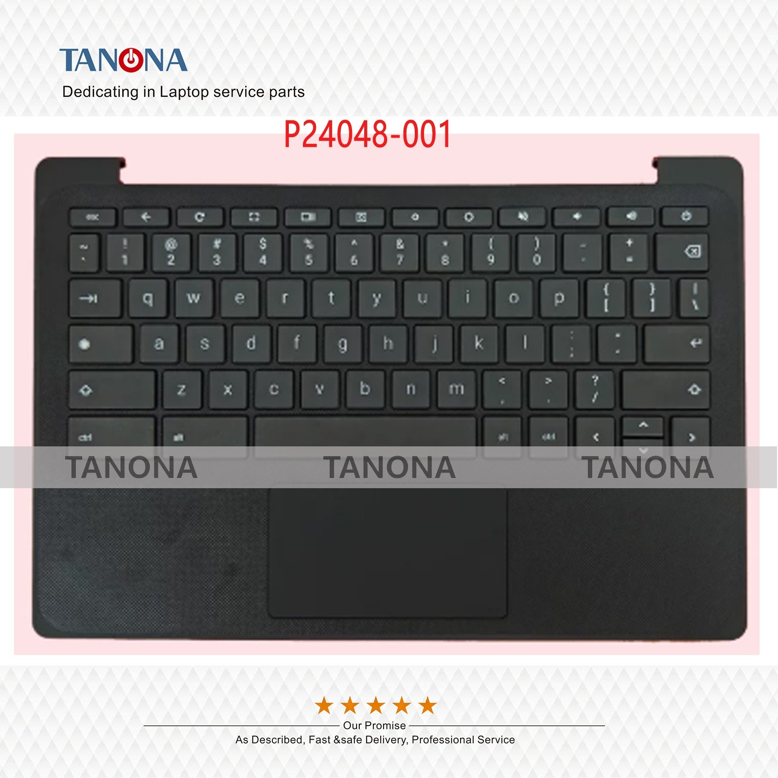 New P24048-001 For HP Chromebook Fortis G1m 11 Palmrest + Keyboard + Touchpad
