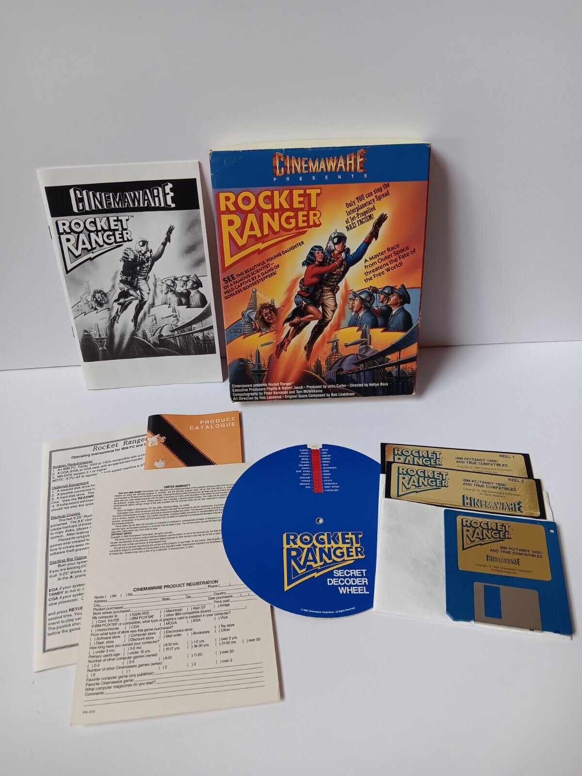 IBM/Tandy Rocket Ranger Cinemaware Computer Game Software UNTESTED