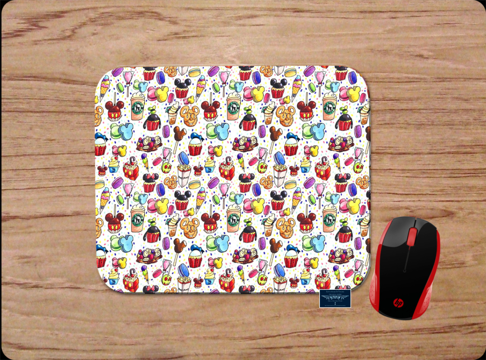 DISNEY SNACKS INSPIRED DESIGN CUSTOM PC NONSLIP MOUSE PAD HOME OFFICE GIFT