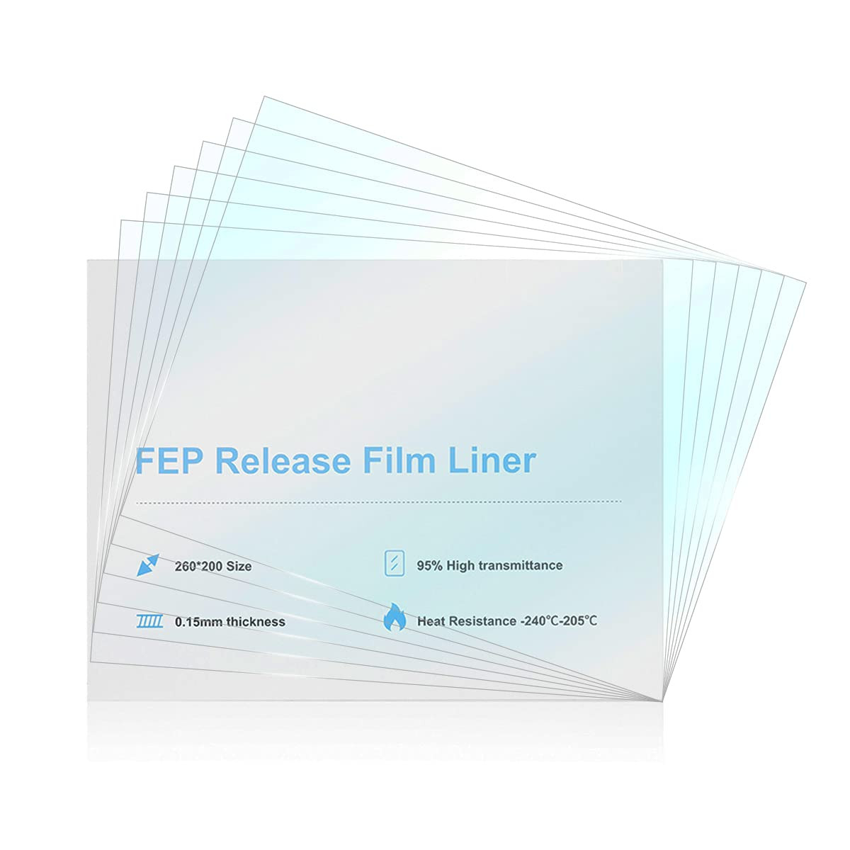 6PCS Creality FEP Film Release Films 260 X 200 X 0.15Mm for LCD 3D Printer